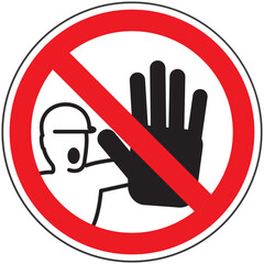 Panneau Interdiction d'Entrer, Signalisation Circulaire pour la S&eacute;curit&eacute; et la R&eacute;glementation des Zones Restreintes