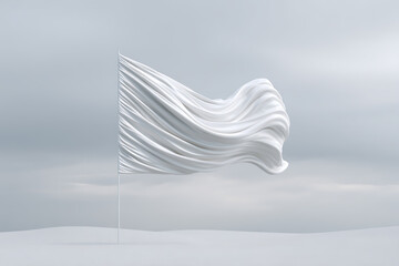 memorial ceremony, slow-motion flag tribute with cinematic, cloudy background