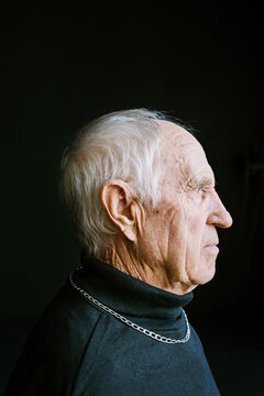 Portrait of a man in profile