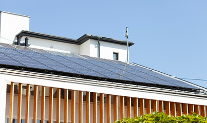 Solar Panels on a House Roof