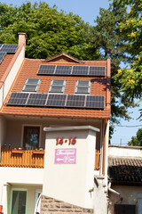 House with solar panels