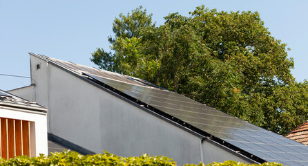 Solar Panels on Building Roof