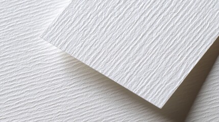 Close-up of Textured White Paper Surface, Ideal for Backgrounds and Mockups with Natural Pattern