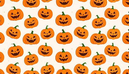 Halloween pumpkin pattern background