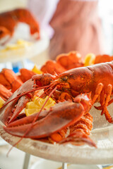lobster with lemon