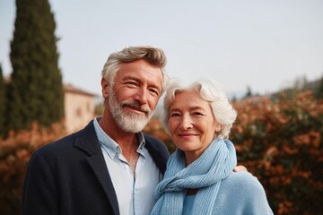 Obraz premium Portrait of a Happy Senior Couple Outdoors