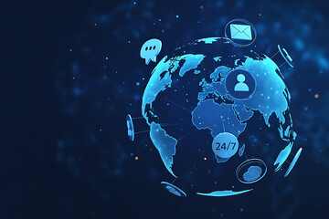Global network technology communication digital connection