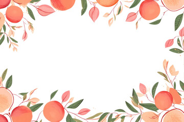 Fototapeta premium PNG Peach backgrounds fruit plant.