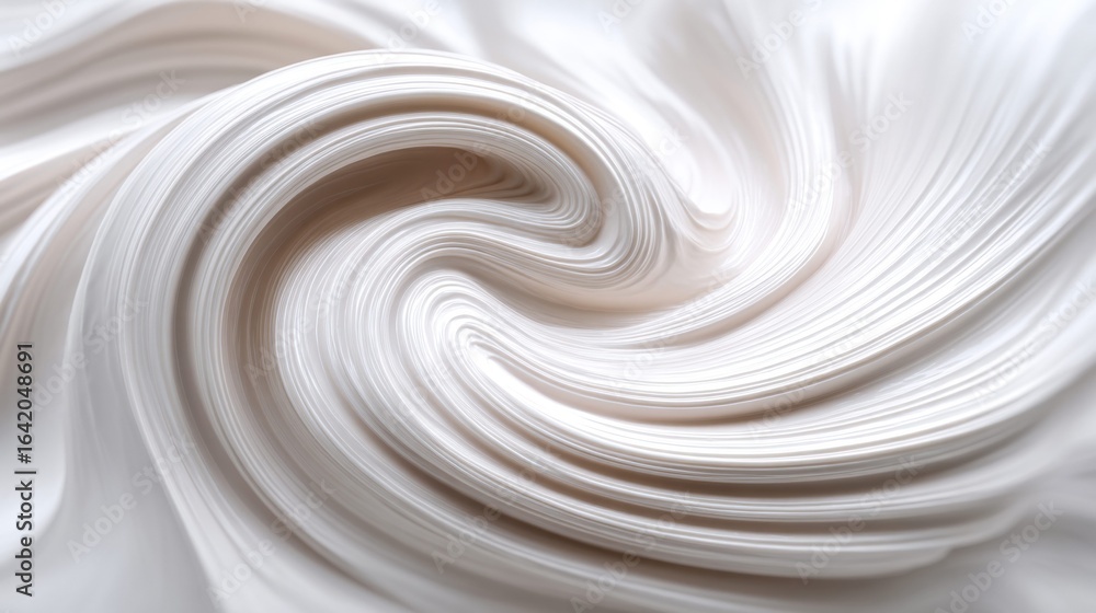 Poster a mesmerizing swirl of white texture, creating a dynamic and artistic visual flow, perfect for vario