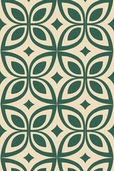 Fototapeta premium A mesmerizing pattern of interwoven leaves, embodying a harmonious blend of organic forms and sophisticated design, offering a tranquil and aesthetically pleasing experience.