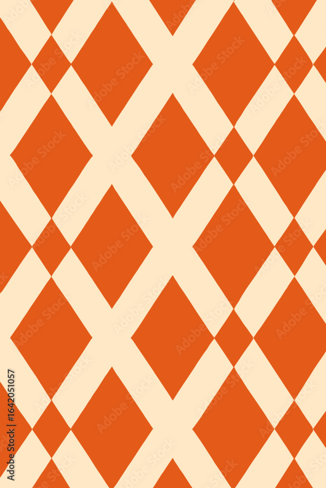 Poster a vibrant and eye-catching geometric pattern, featuring a repeating motif of intersecting lines and 