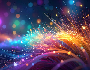 Abstract colorful light patterns