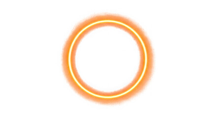 Glowing orange oval portal on a black background