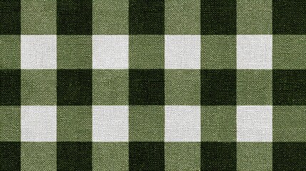 A 4K photo of sage Green Gingham Check Pattern Seamless Texture.