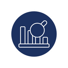 Chart icon vector