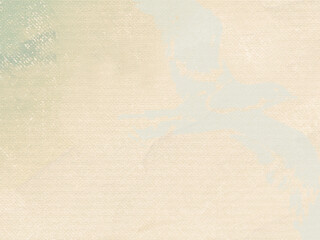 Canvas Texture w/Transparent white bird-Peace Theme- Off White-Stained Parchment or old canvas  Stamped look