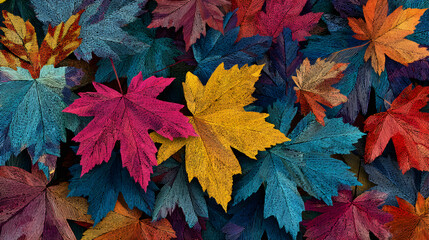 Autumn Maple Leaves Pattern