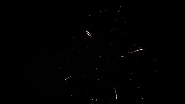 firework sky 2024. christmas. shining colorful golden firework sky. background glowing display new year. multicolor blur night. eve christmas. celebration fireworks. show real happy fortunate lights