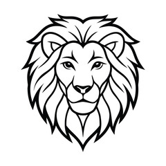 Obraz premium lion head vector