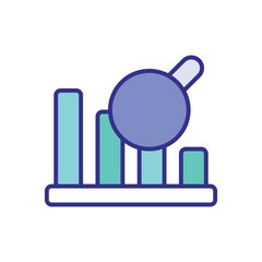 Chart icon vector