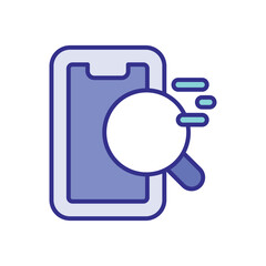 Mobile Search icon vector