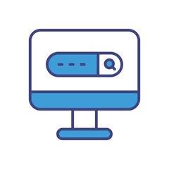 Computer icon vector