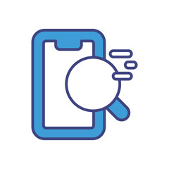 Mobile Search icon vector