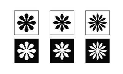 abstract flower icon, flower symbol vector, icon flower symbol.eps