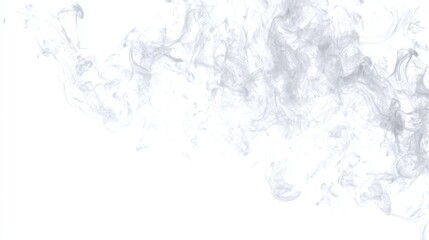 Obraz premium Abstract Smoke Patterns on White Background