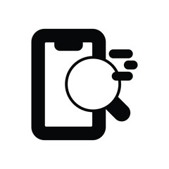 Mobile Search icon vector