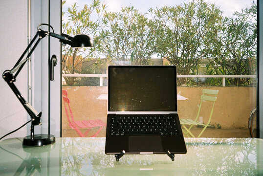 Cozy Workspace home office With Laptop