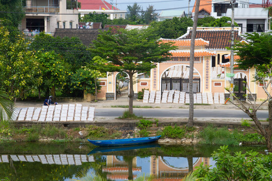 Houses on Thu Bon River in Hoi An