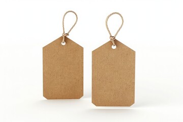 Product label template on white