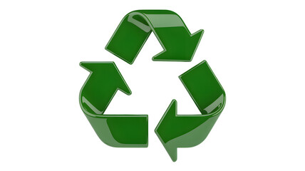 Obraz premium Go green with this modern recycling symbol for a sustainable future and eco-friendly campaigns
