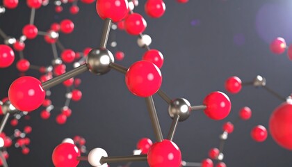 Molecular structure 3 d illustration