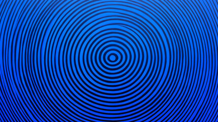 Blue Concentric Circles