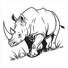 Fototapeta premium Rhino Svg Bundle