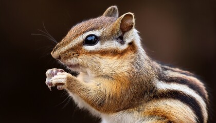 Fototapeta premium close up portrait of a cute chicken on a pink background