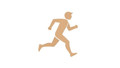 Obraz premium Running figure icon
