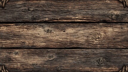 Rustic Nordic wood planks with knotwork, seamless pattern