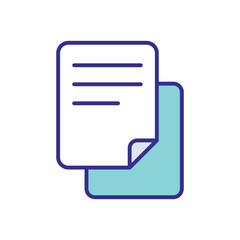 Paper icon vector