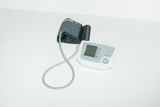 Health equipment blood pressure meter device machine on a table 