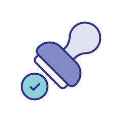 Stamp Approved icon vector