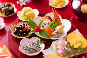 【おせち料理】新年をお祝いするお正月。おせち料理を準備して年神様をお迎えします。