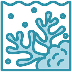 Coral Reef Icon Relate To Nautical, Sea, Marine, Navy. Use For Modern Concept, Ui, Ux Web And App Development.
