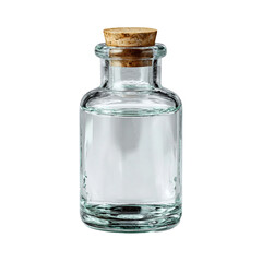 Teal Liquid in Glass Bottle [Transparent Background PNG]