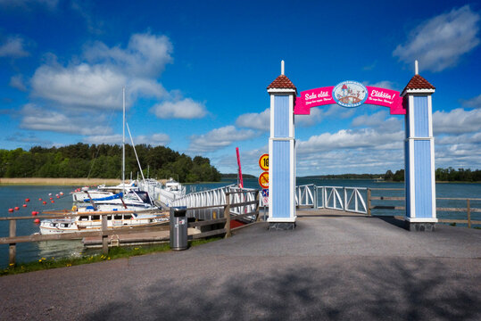 Entrance to Moomin World in Naantali, Finland
