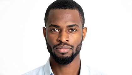 Obraz premium Dark skinned man portrait studio shot