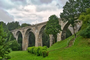 Old German railway bridge in Stańczyki.