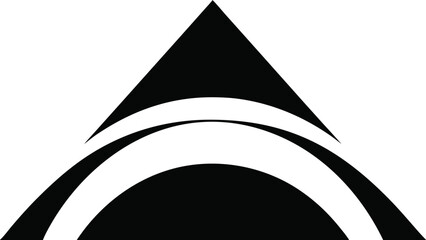 Abstract black and white architectural design elements creating modern creative composition